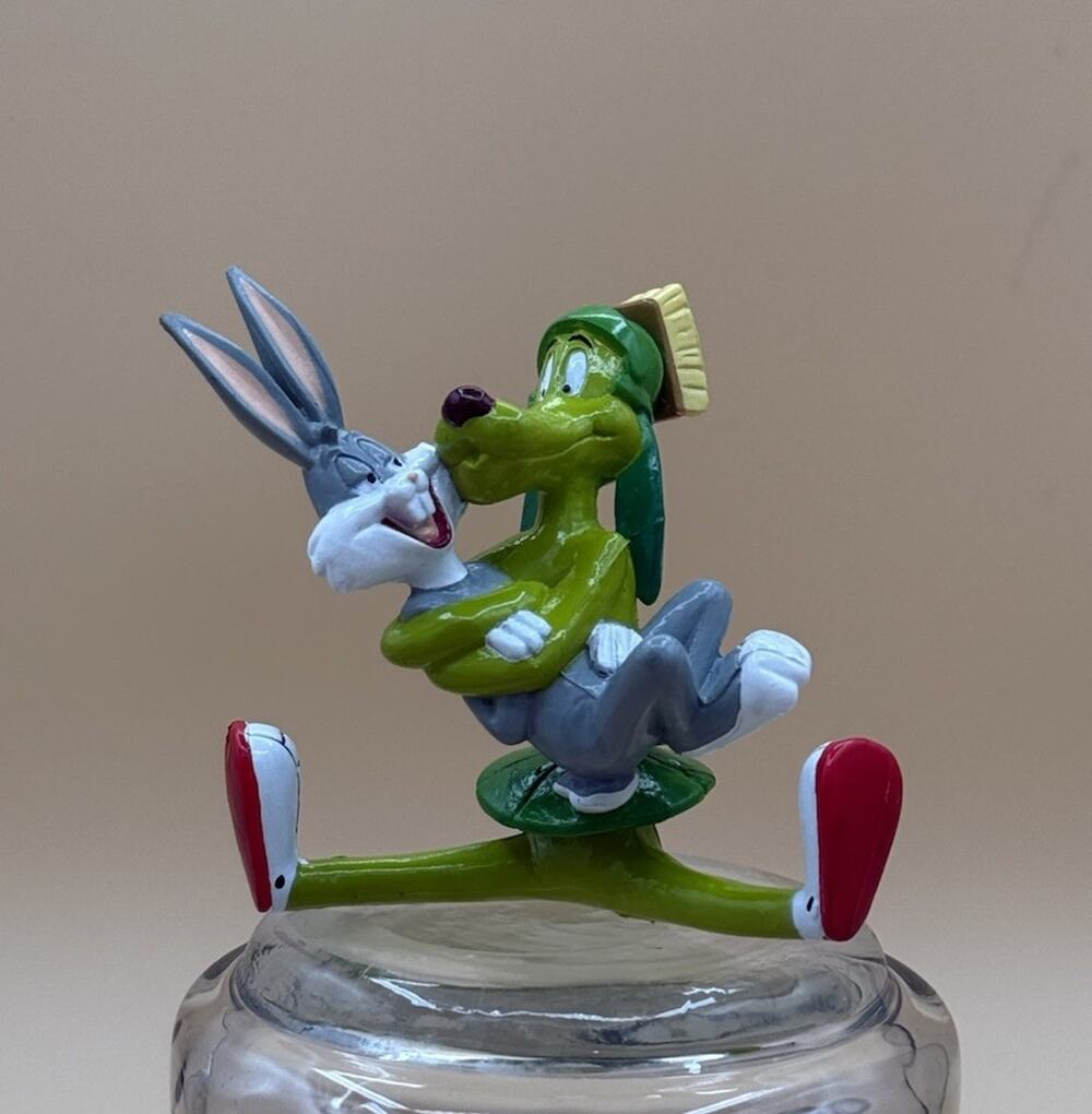 VHTF wb Looney PVC K9 & Bugs Seated HUG '98 VGC Warner Bros Marvin Dog Capture